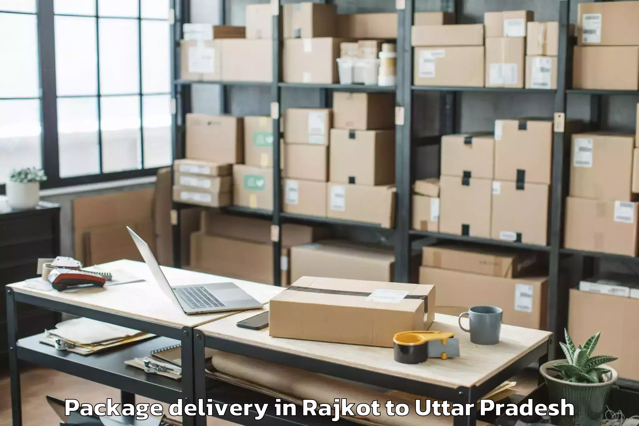 Leading Rajkot to Mahoba Package Delivery Provider